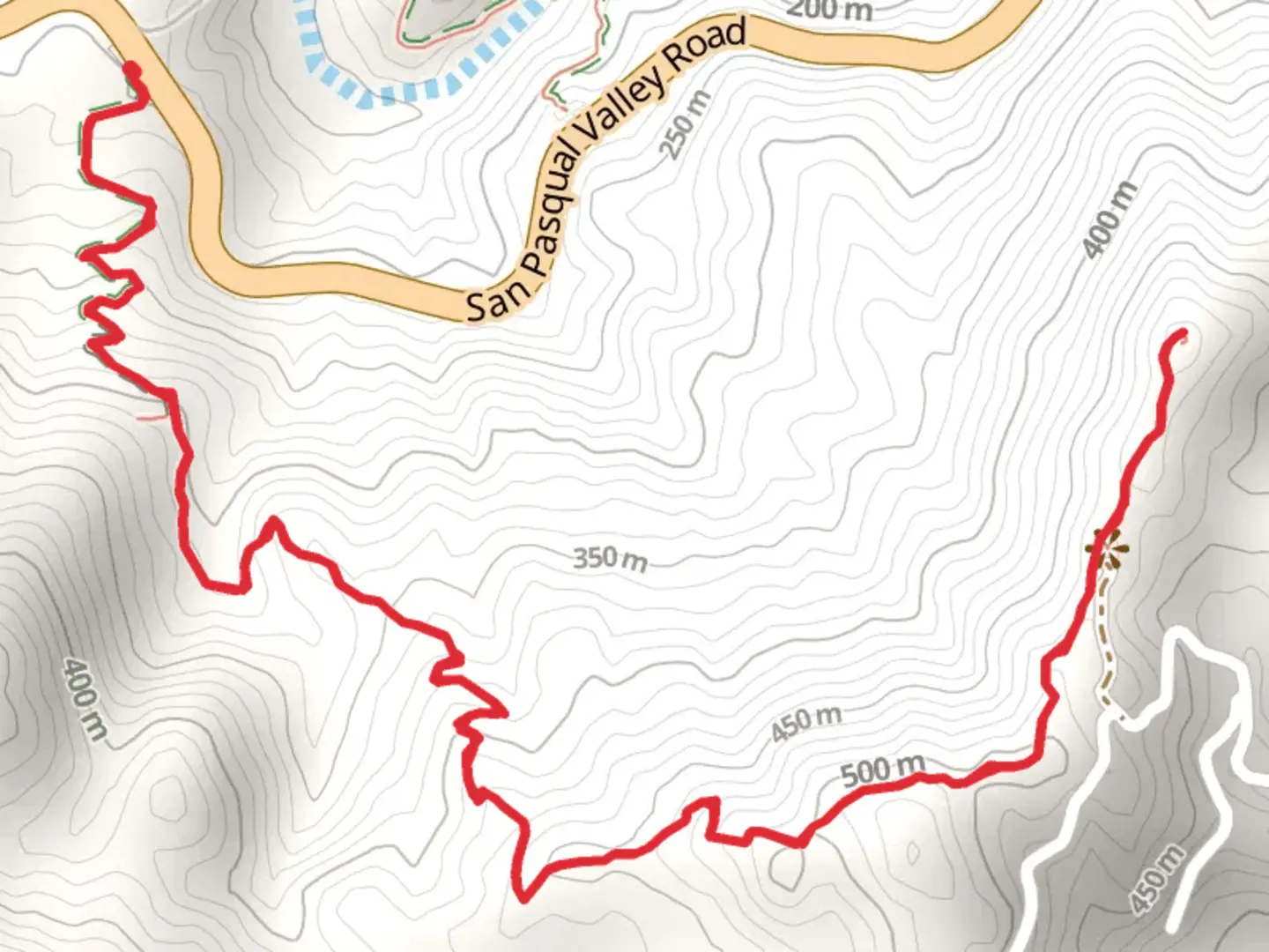 An image depicting the trail South Clevenger Canyon Trail and its surrounding area.