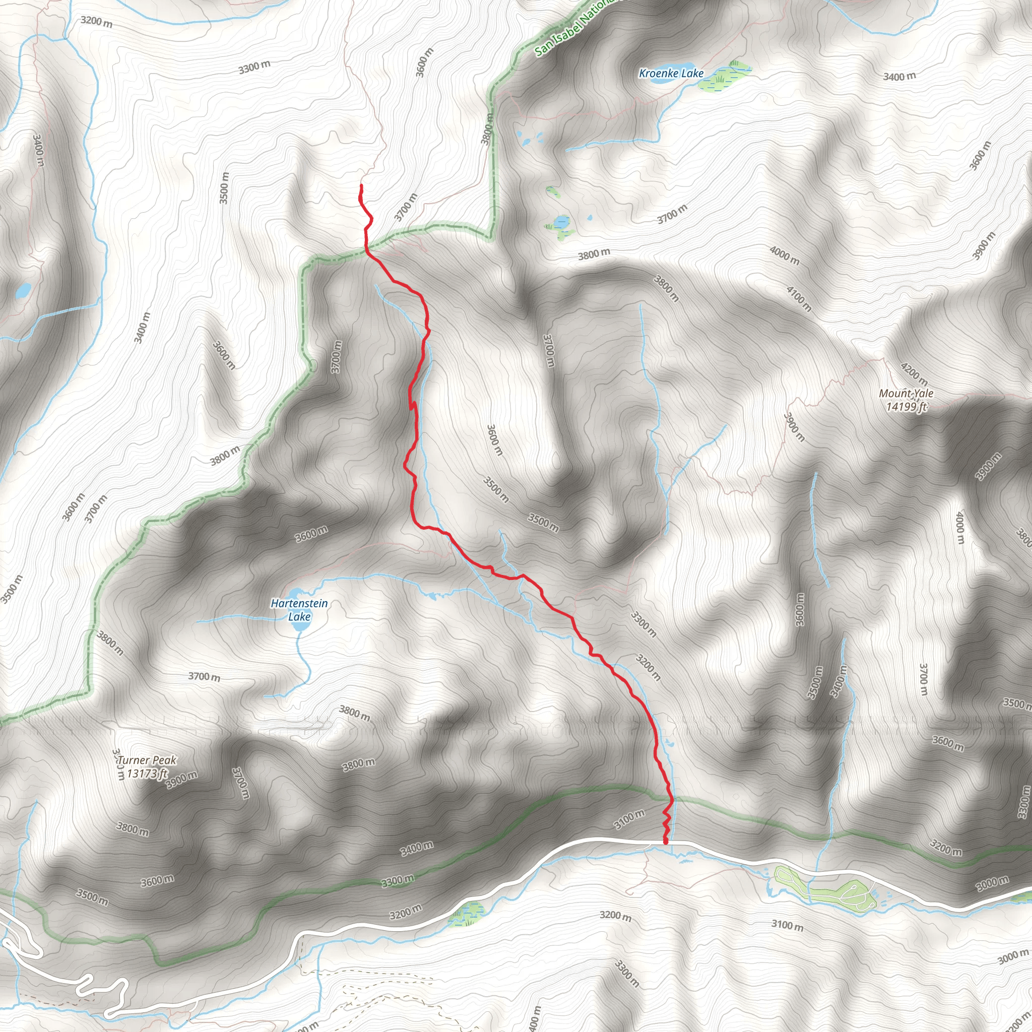 North Fork Denny Creek mobile static map