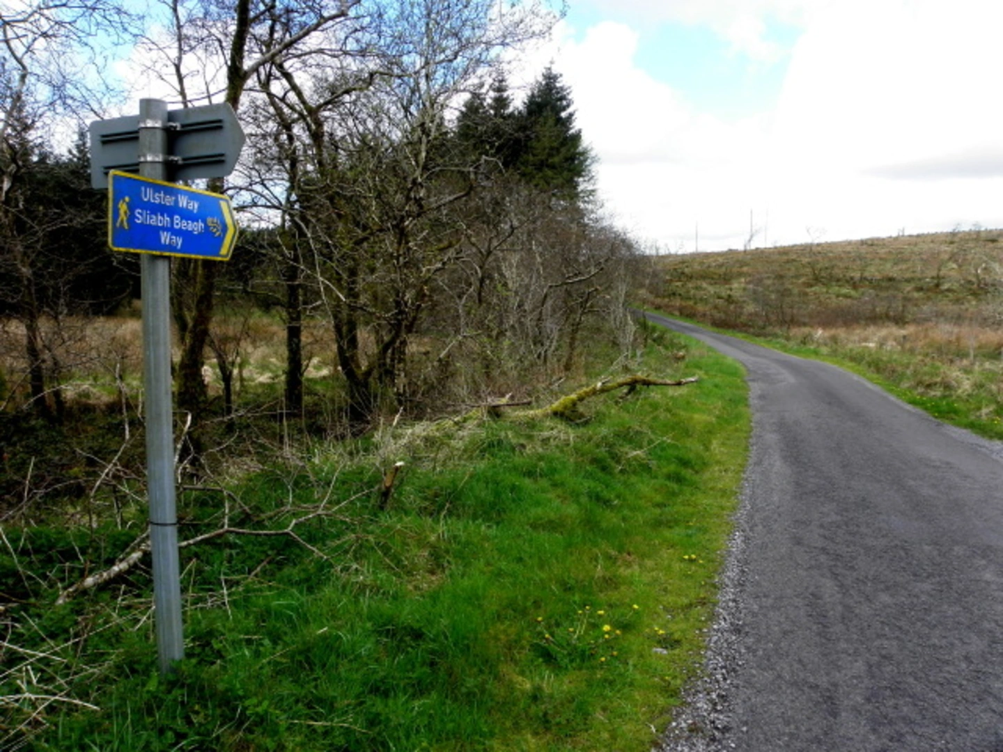An image depicting the trail Sliabh Beagh Way and its surrounding area.