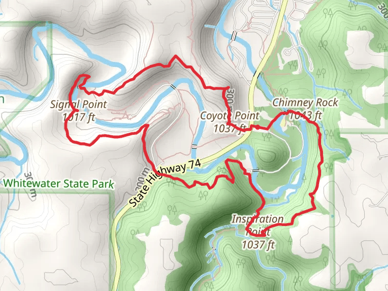 Signal Point, Inspiration Point and Chimney Rock Loop