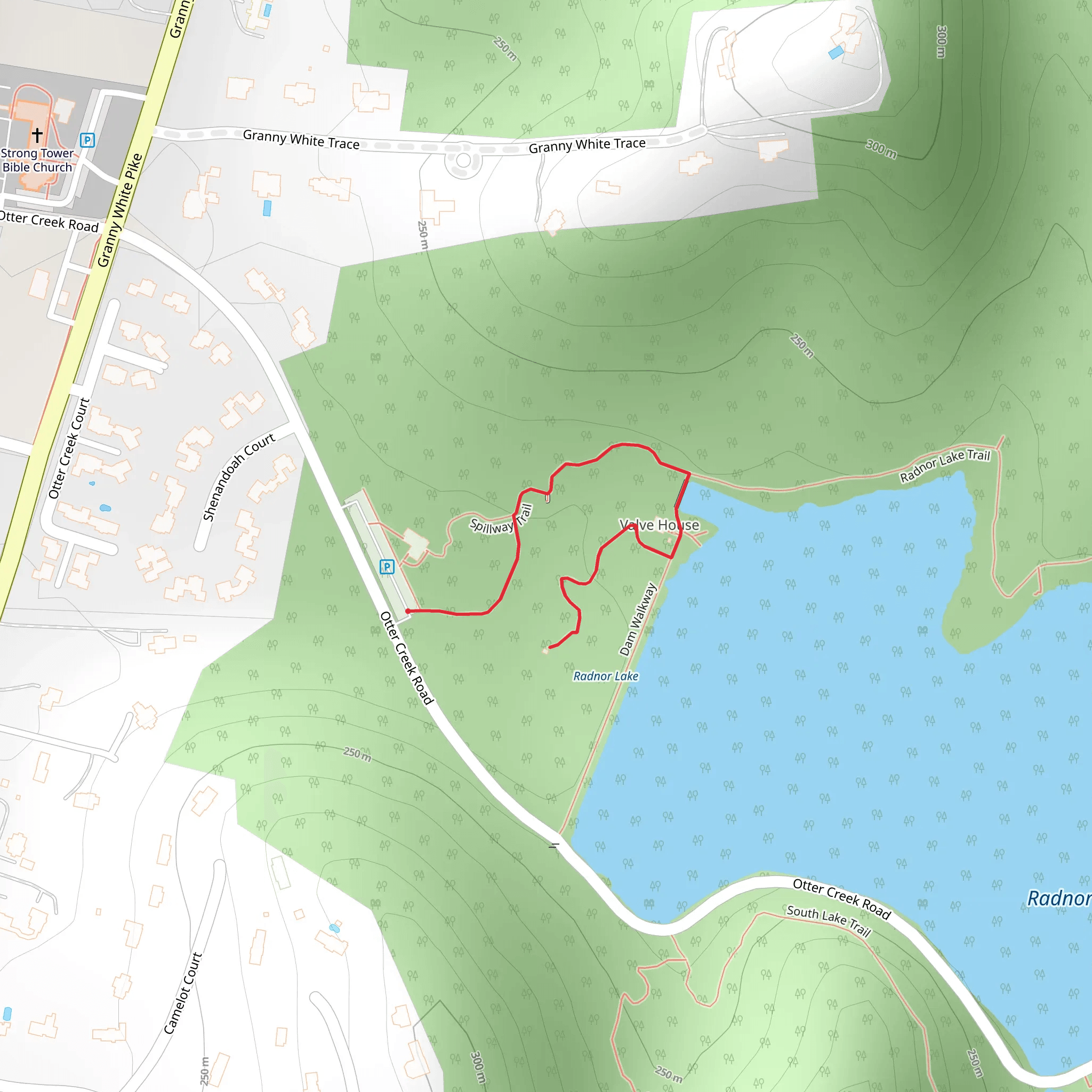Valve House Trail mobile static map