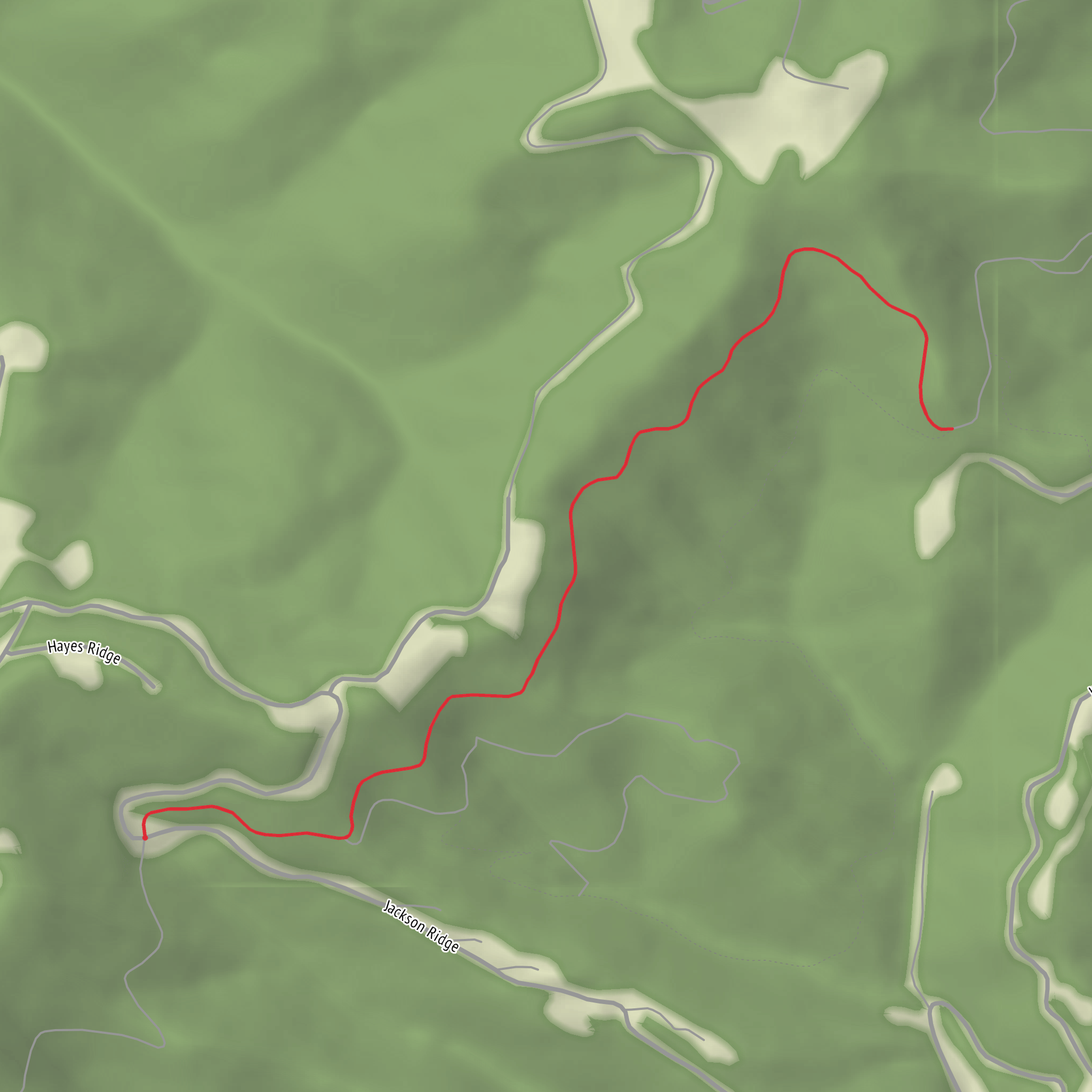 Trilliam Ridge Trail mobile static map