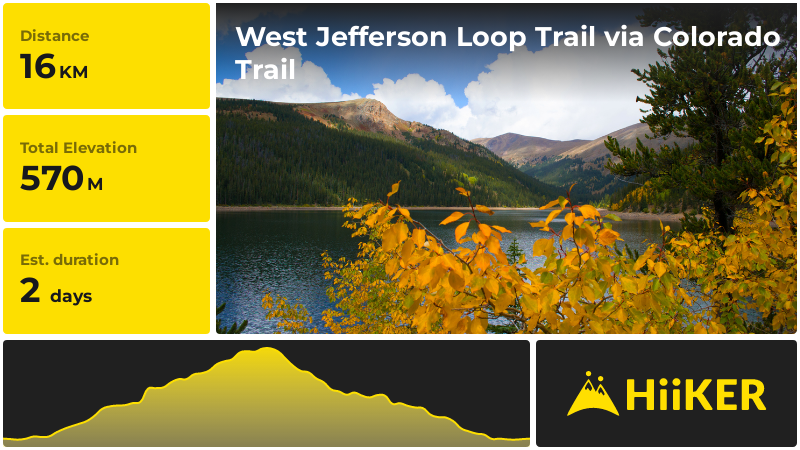 West Jefferson Loop Trail via Colorado Trail | Park County | Colorado