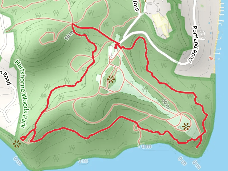 Upper and Lower Rocky Point - Hartshorne Woods Park Loop