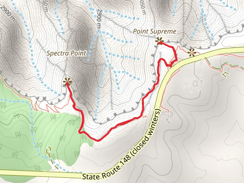 Point Supreme and South Rim Trail