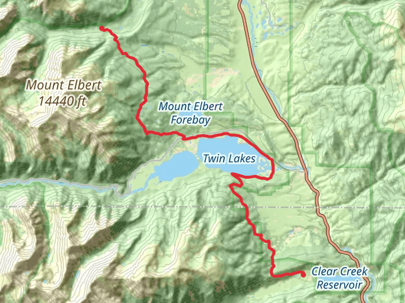 Colorado Trail from Emerald Lake