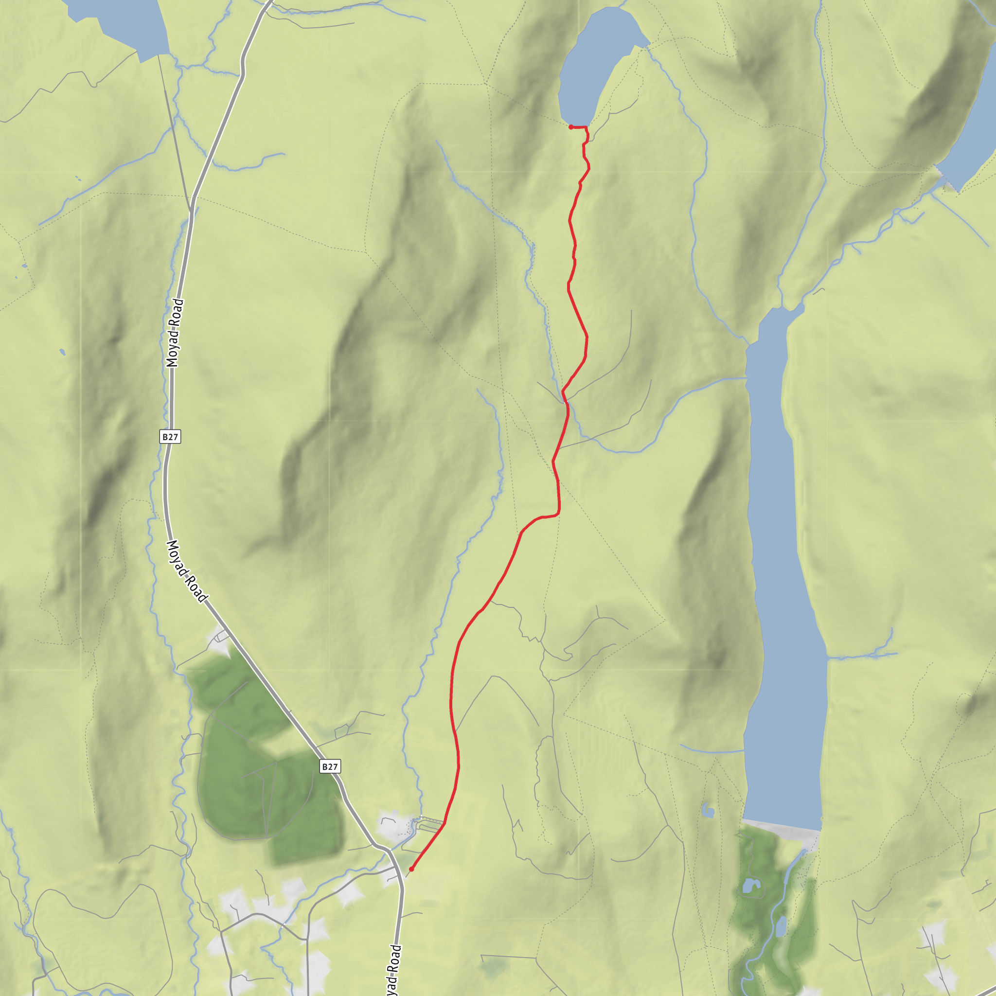 Lough Shannagh mobile static map