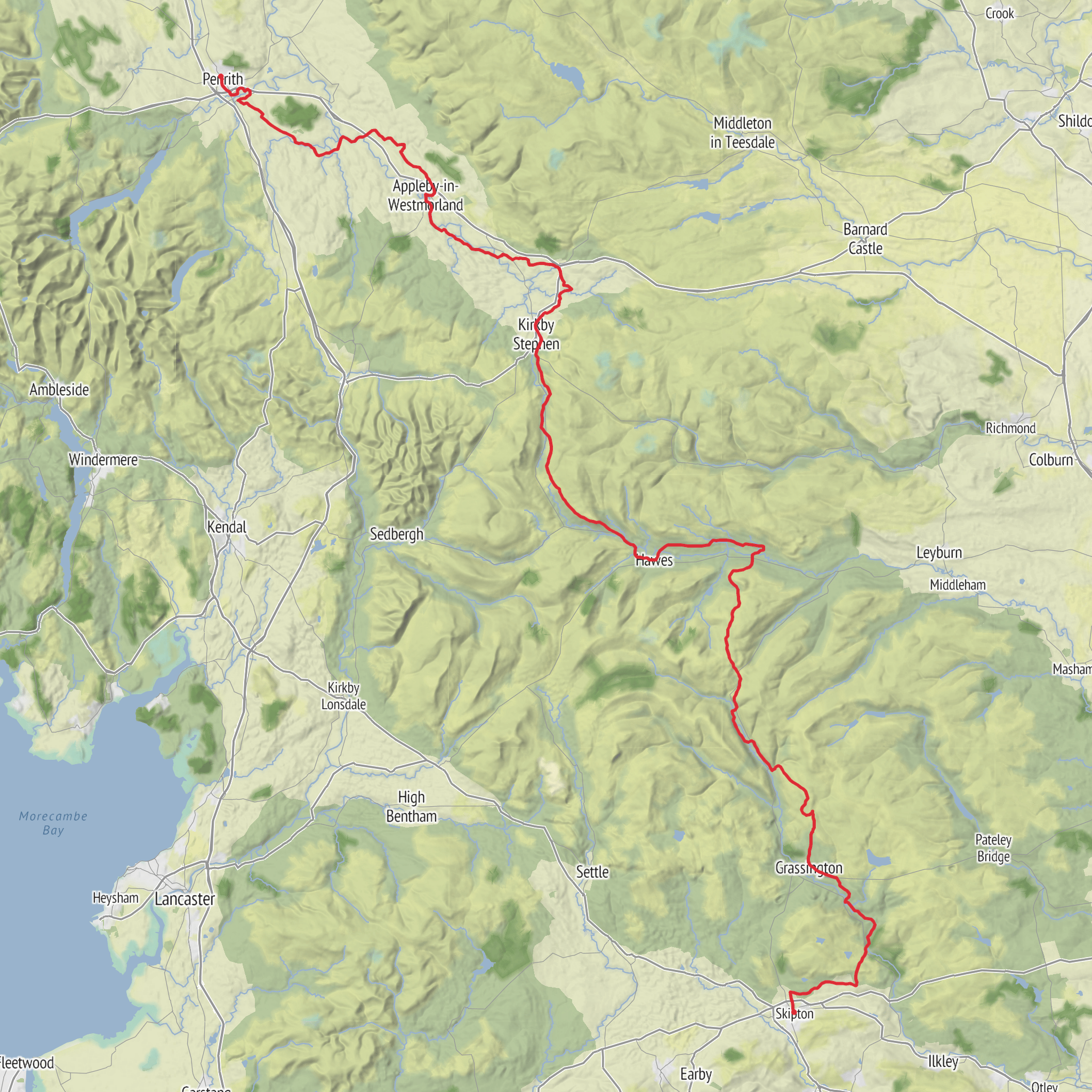 Lady Anne's Way mobile static map