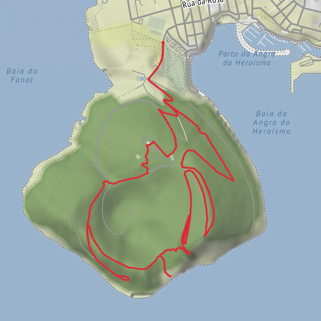 Monte Brasil, Forte da Quebrada, Whale watching Tower Loop mobile static map