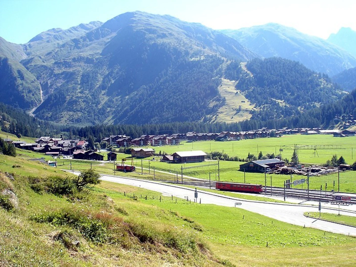 An image depicting the trail Oberwald - Münster Trail and its surrounding area.