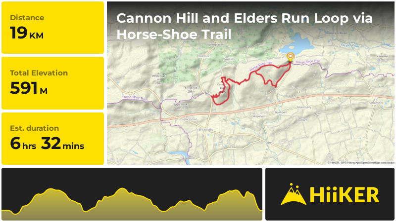 Cannon Hill and Elders Run Loop via Horse-Shoe Trail | Lancaster