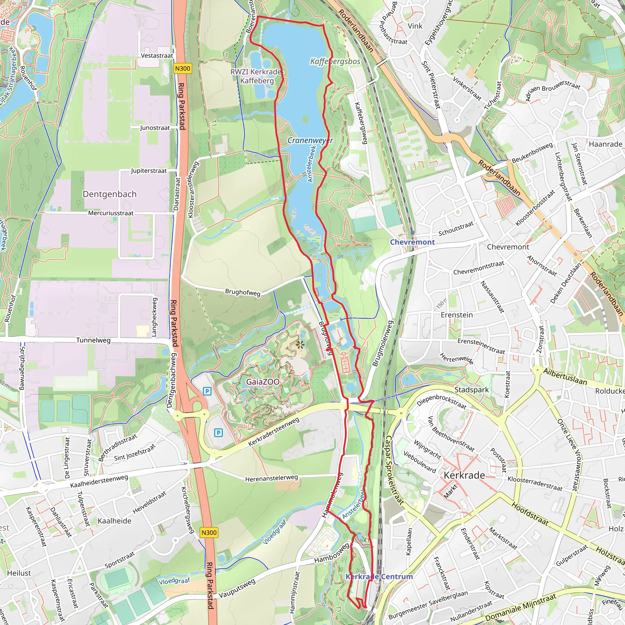 Cranenweyer and Kaffebergsbos Loop mobile static map