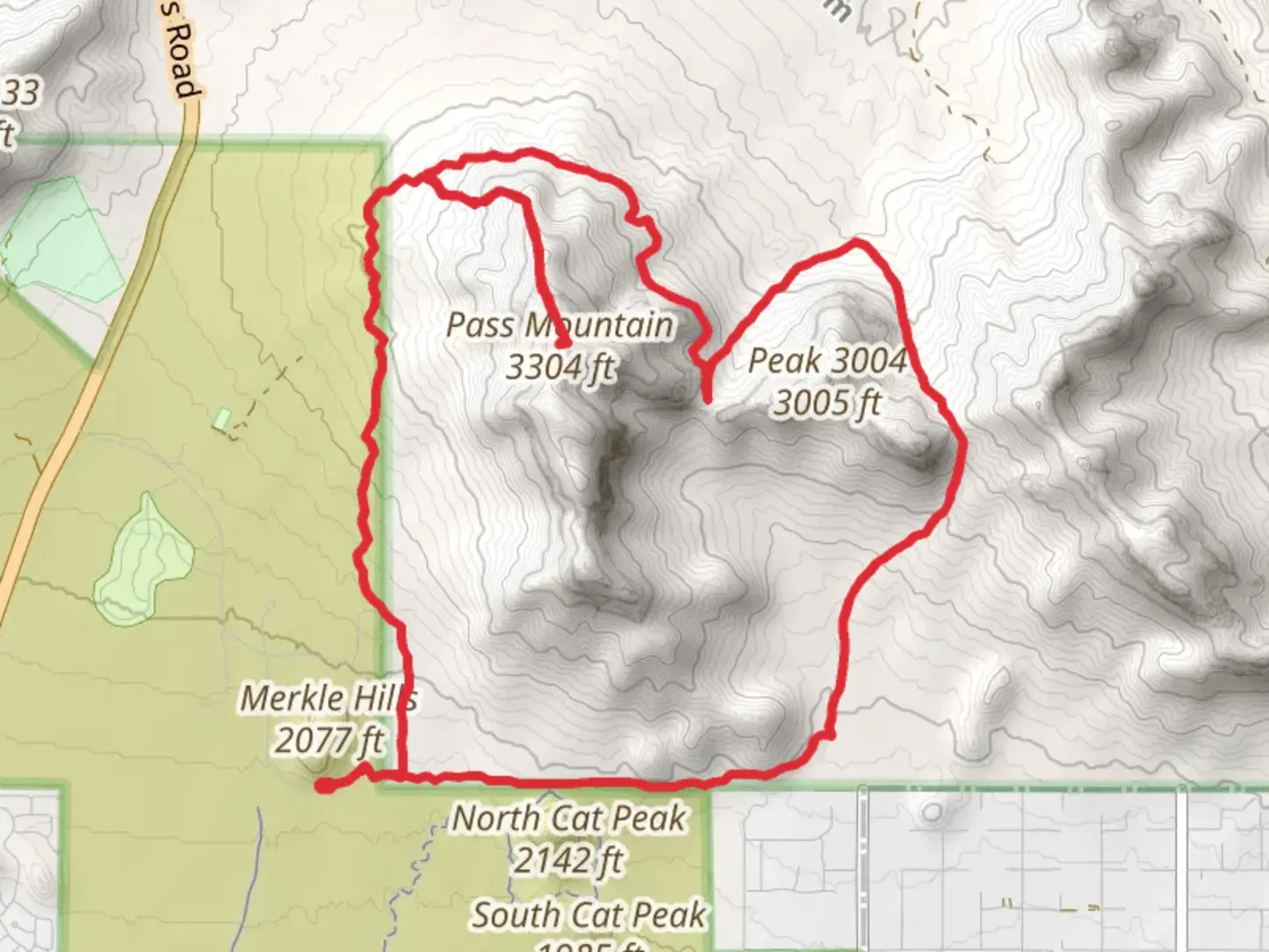 An image depicting the trail Pass Mountain Loop via Maricopa Trail and its surrounding area.