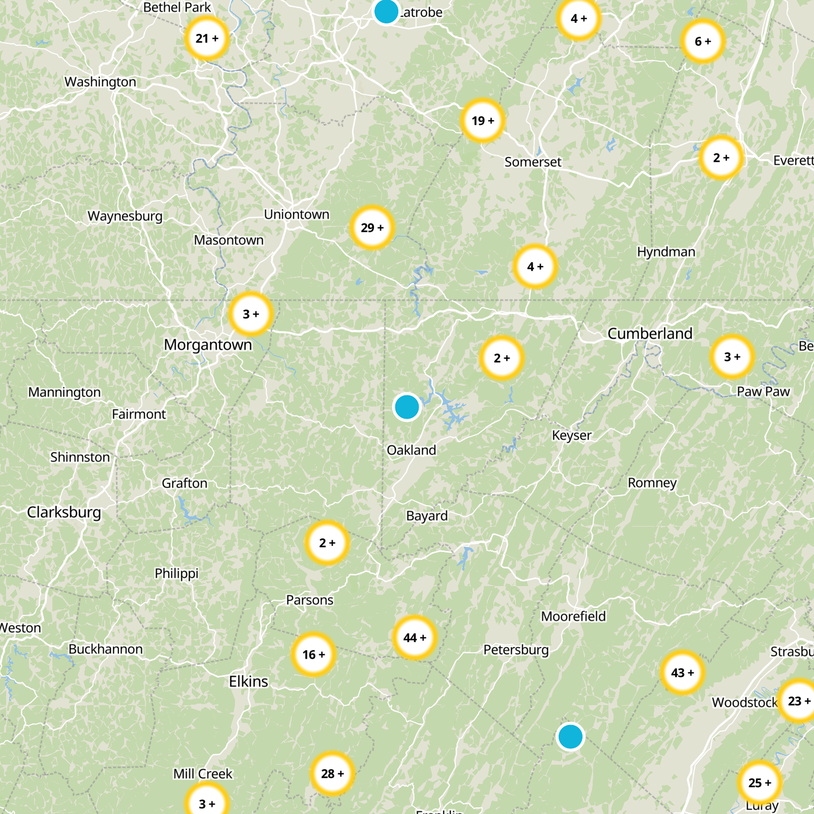 Garrett County Static Map