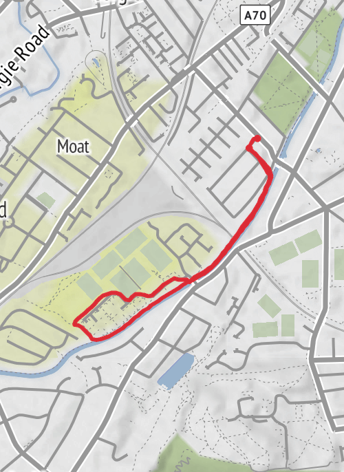 Hike from Merchiston mobile static map
