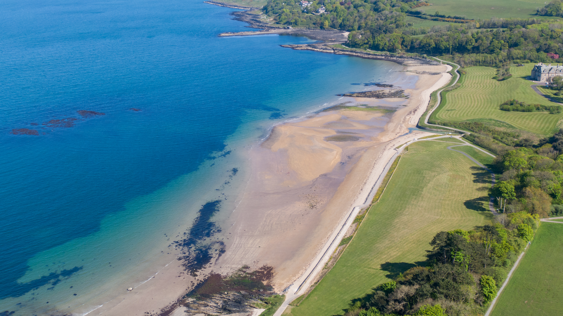 An image depicting the trail North Down Coastal Path and its surrounding area.