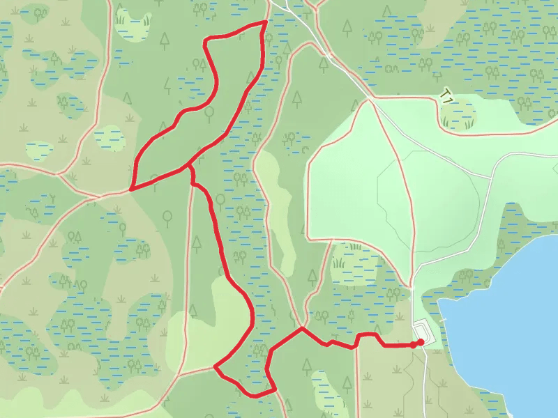 Loop beside Big Creek - Lake Louisa State Park
