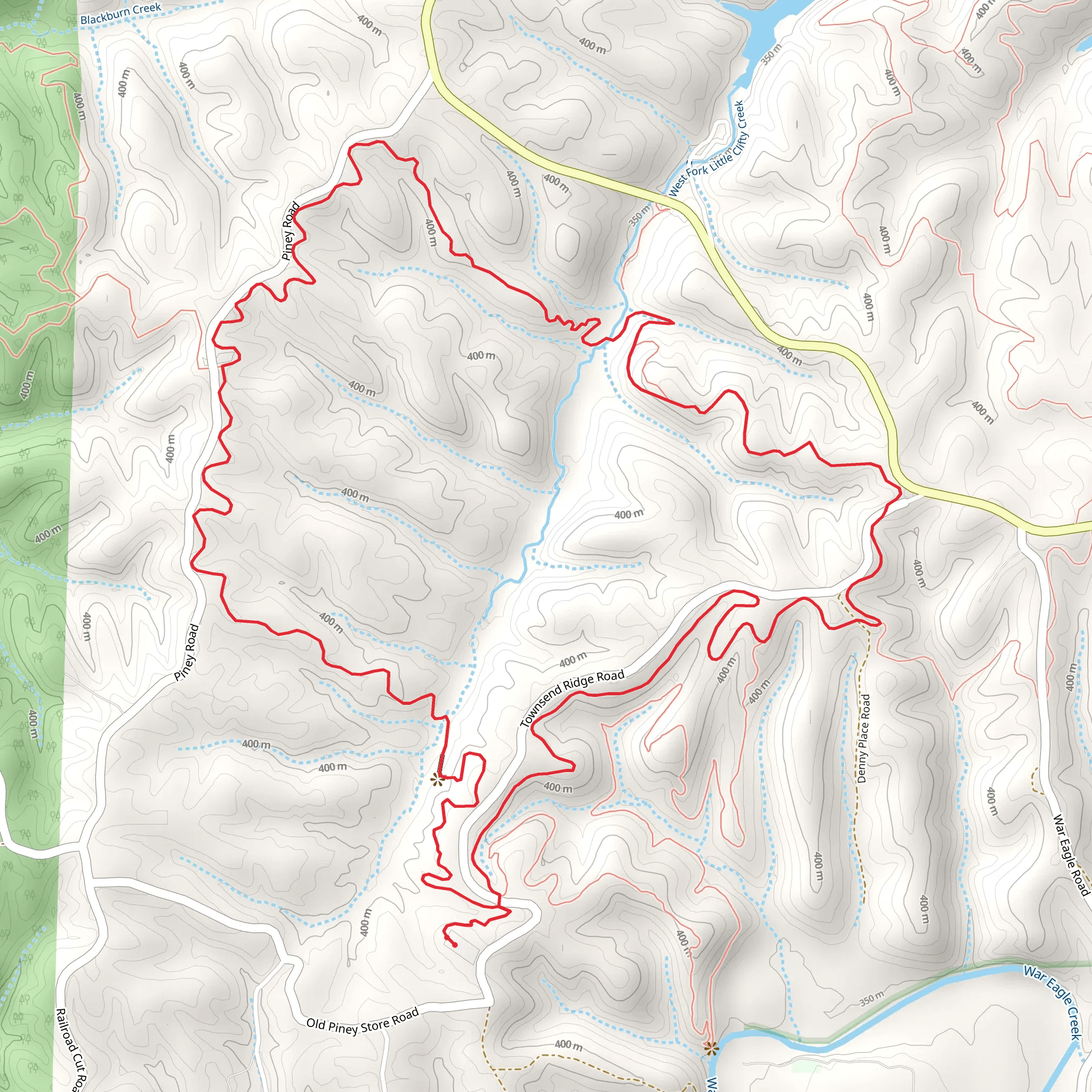 Little Clifty Creek Loop mobile static map