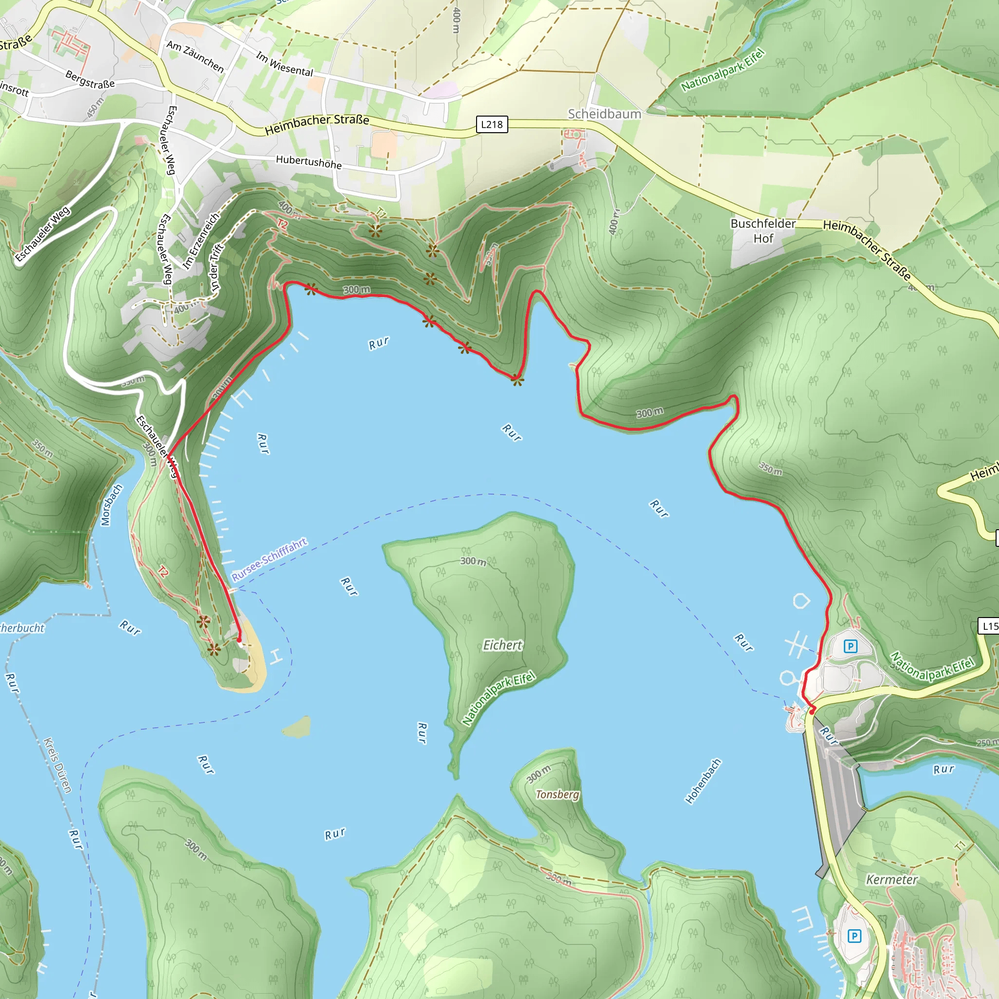 Hohenbach via Kroenungsweg mobile static map