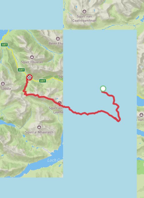 Highlands Hiking mobile static map