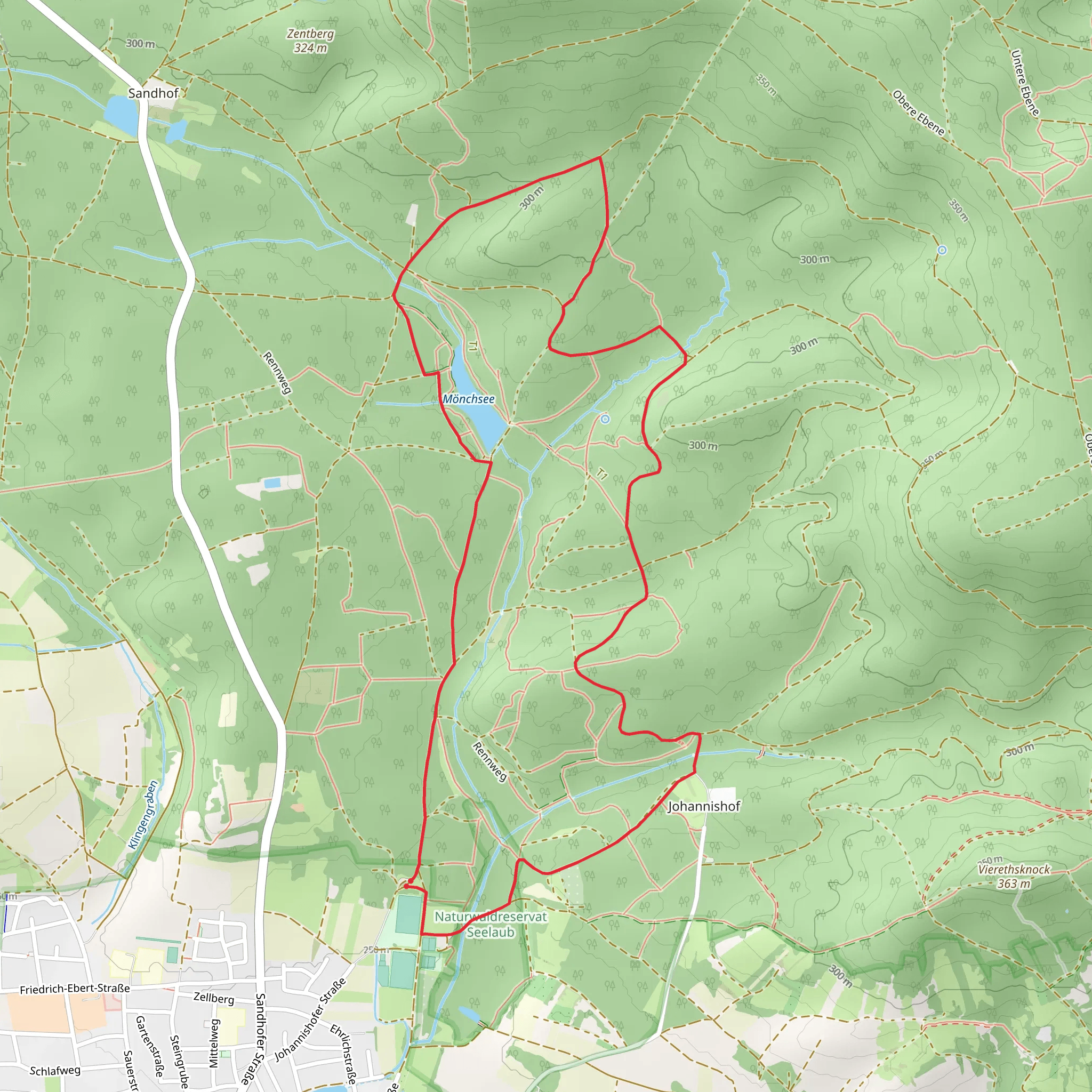 Moenchsee via Oberhaid Vogelherdrunde mobile static map