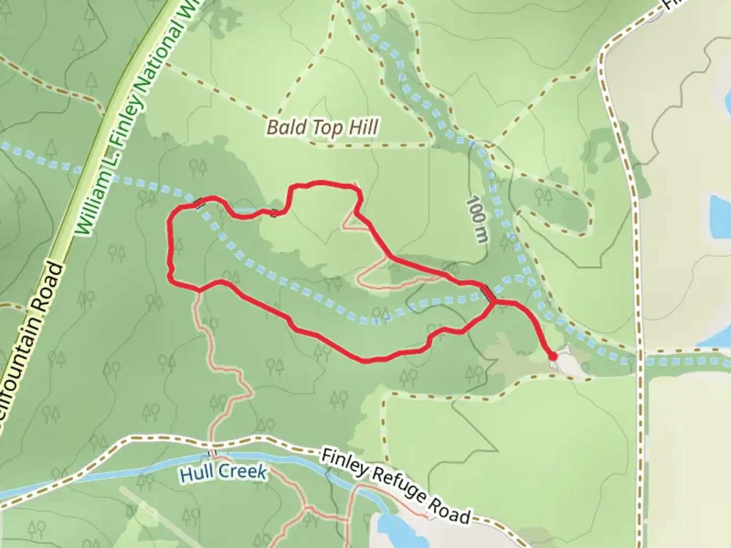 An image depicting the trail Woodpecker Loop Trail and its surrounding area.