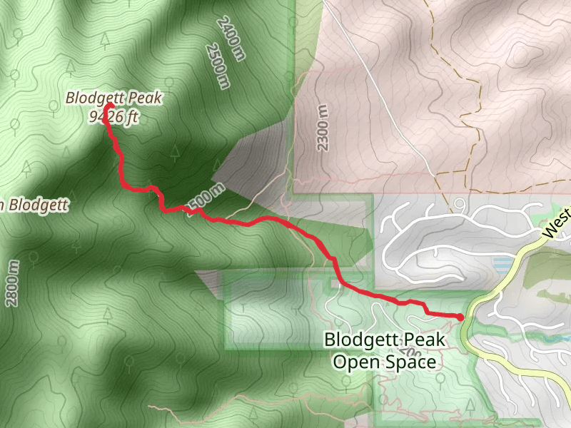 Blodgett Peak Trail