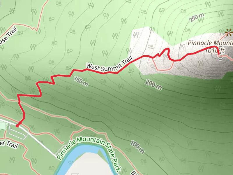 Pinnacle Mountain via West Summit Trail
