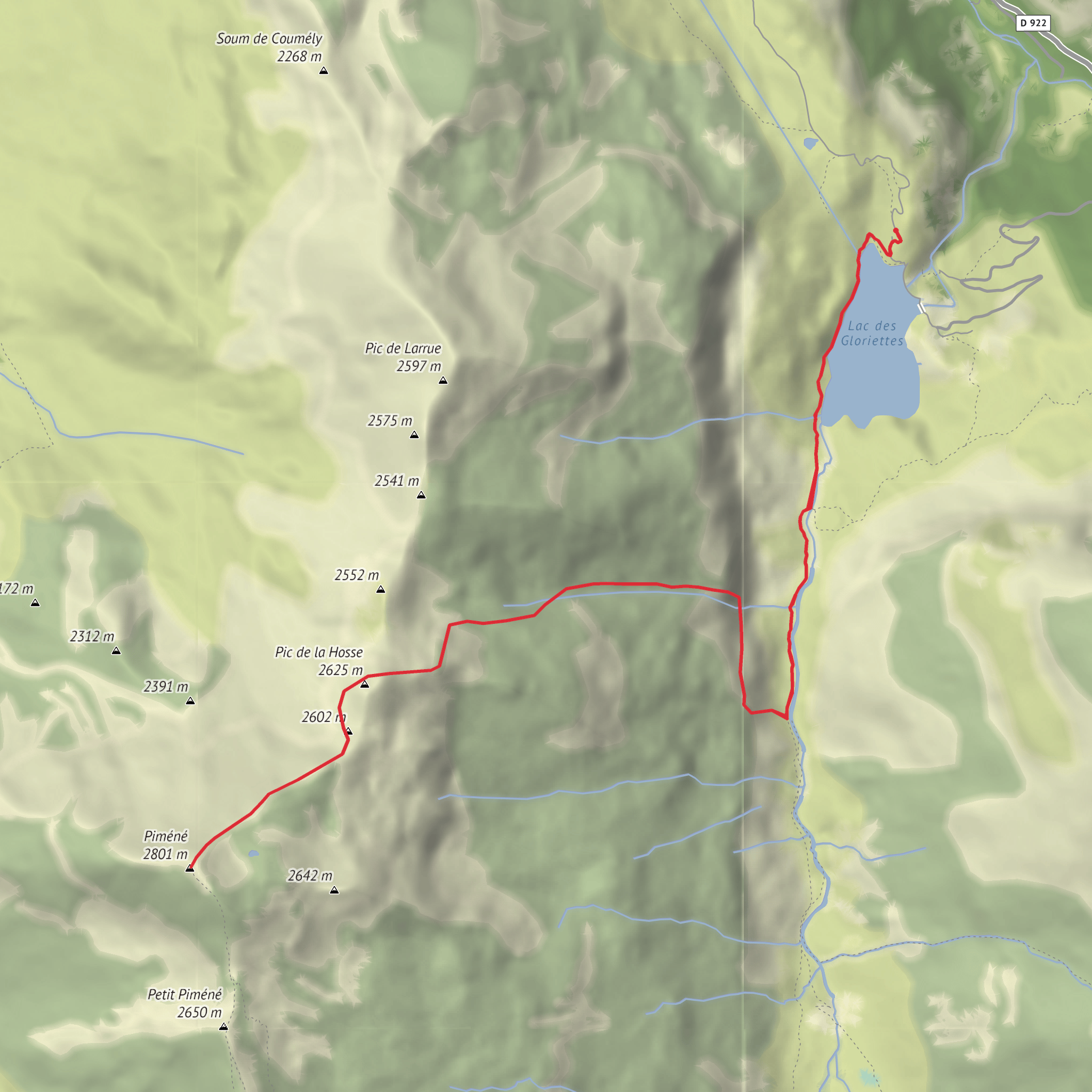 Gipfel Piméné mobile static map