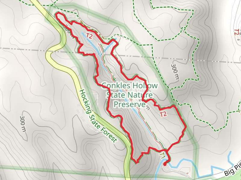 Conkles Hollow Rim Trail
