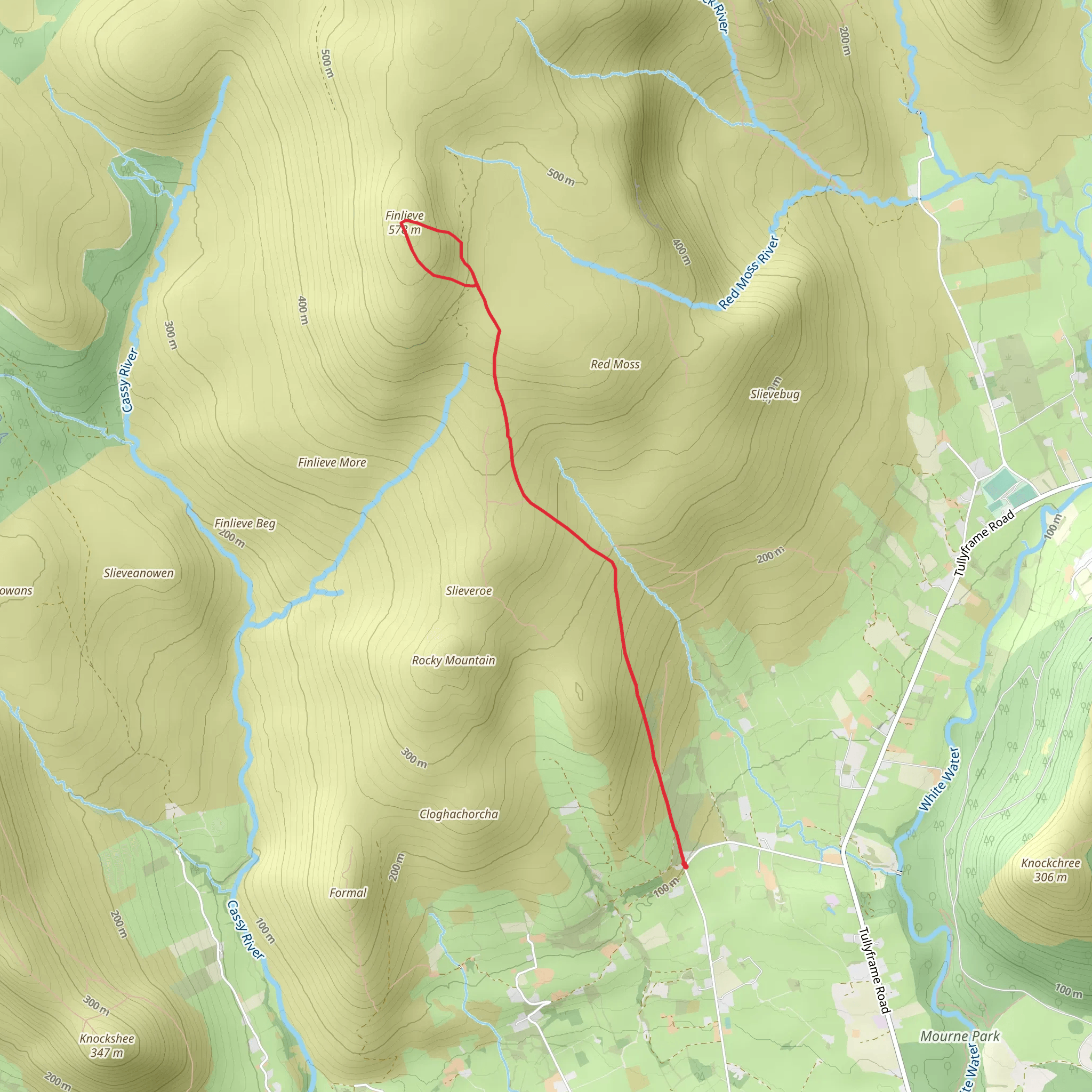 Finlieve Mountain Walk mobile static map