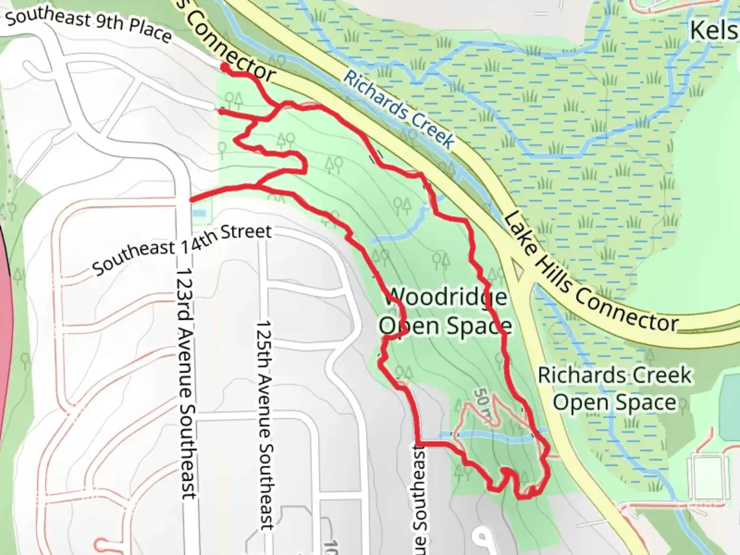 An image depicting the trail McTavish Loop and its surrounding area.