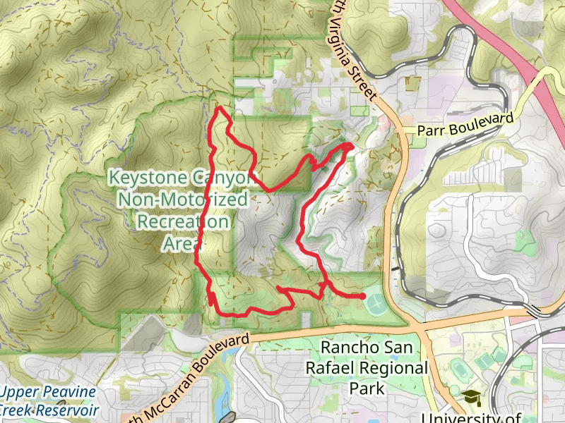 Keystone and Evans Canyon Loop Trail