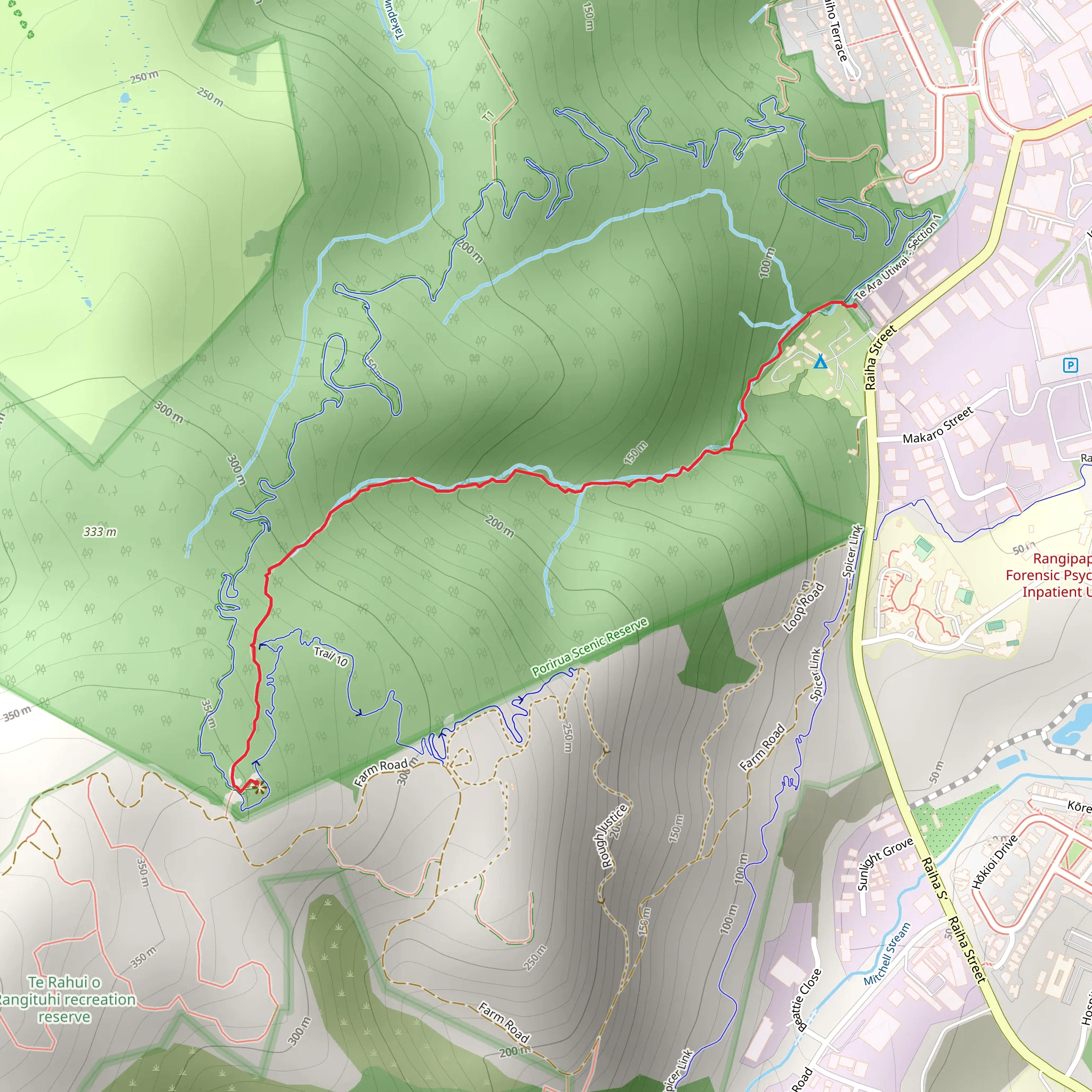 Colonial Knob Trail mobile static map