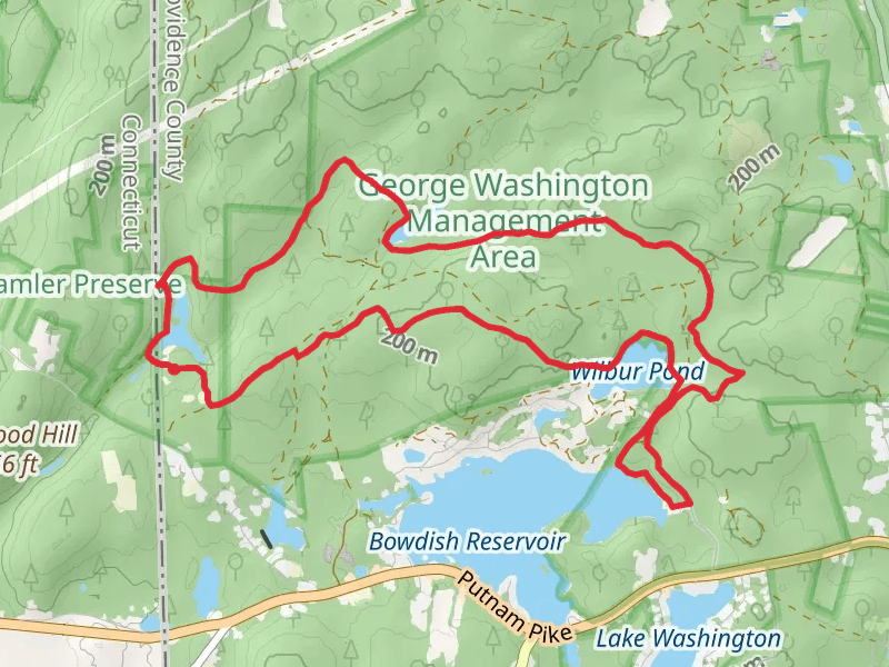 Peck, Richardson and Wilbur Pond Loop
