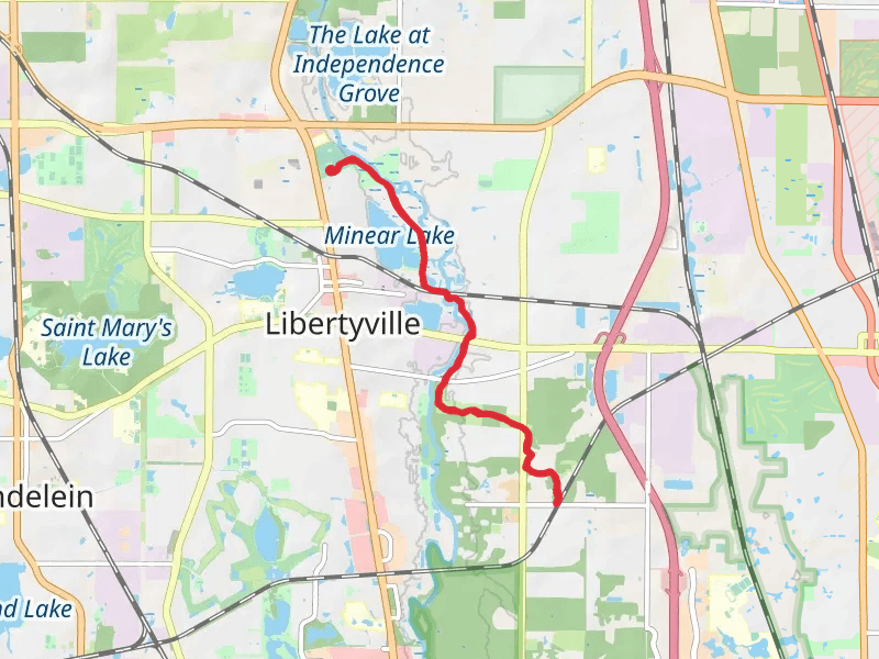 Des Plaines River Trail from Alder Memorial Park