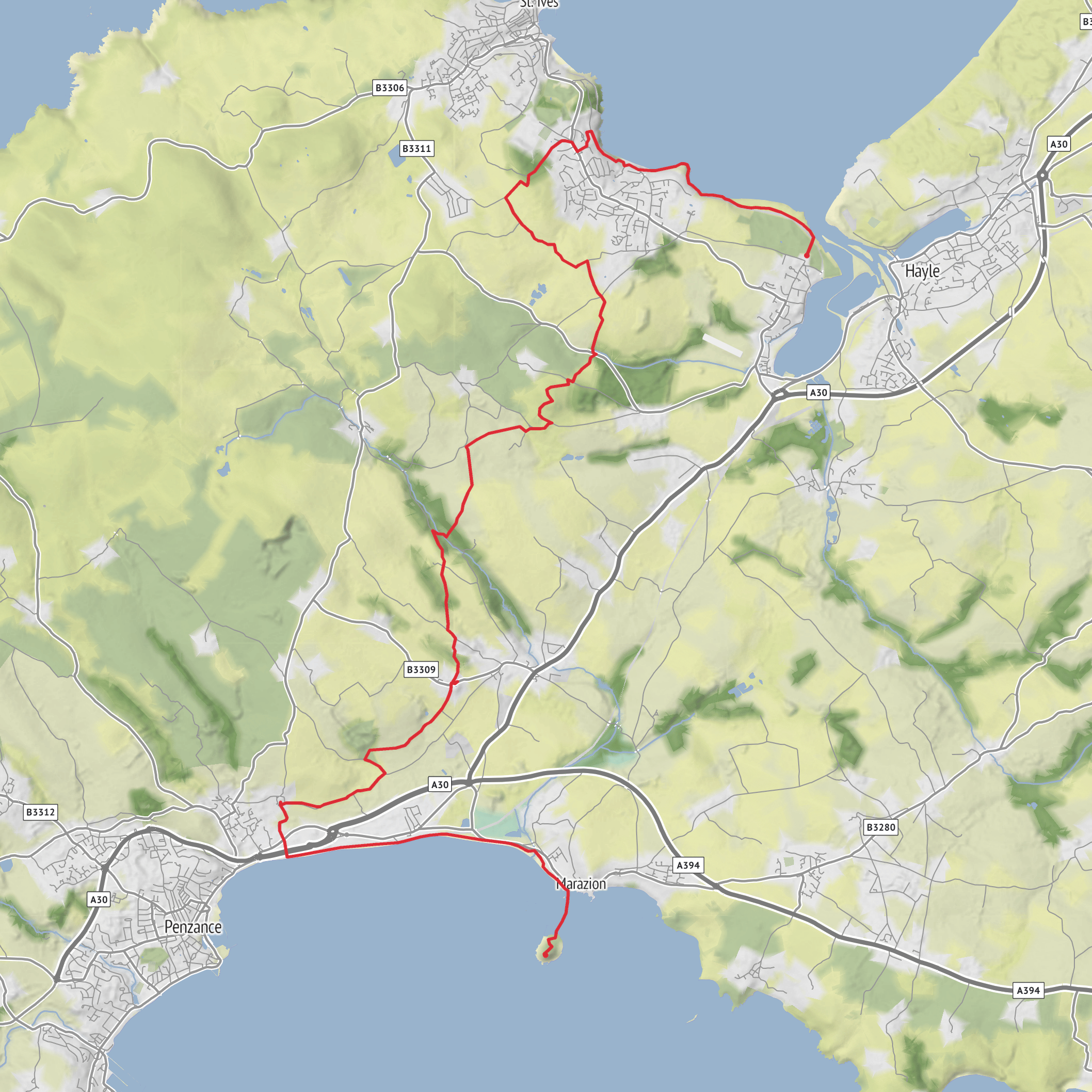 St Michael’s Way- British Pilgrimage Trust mobile static map