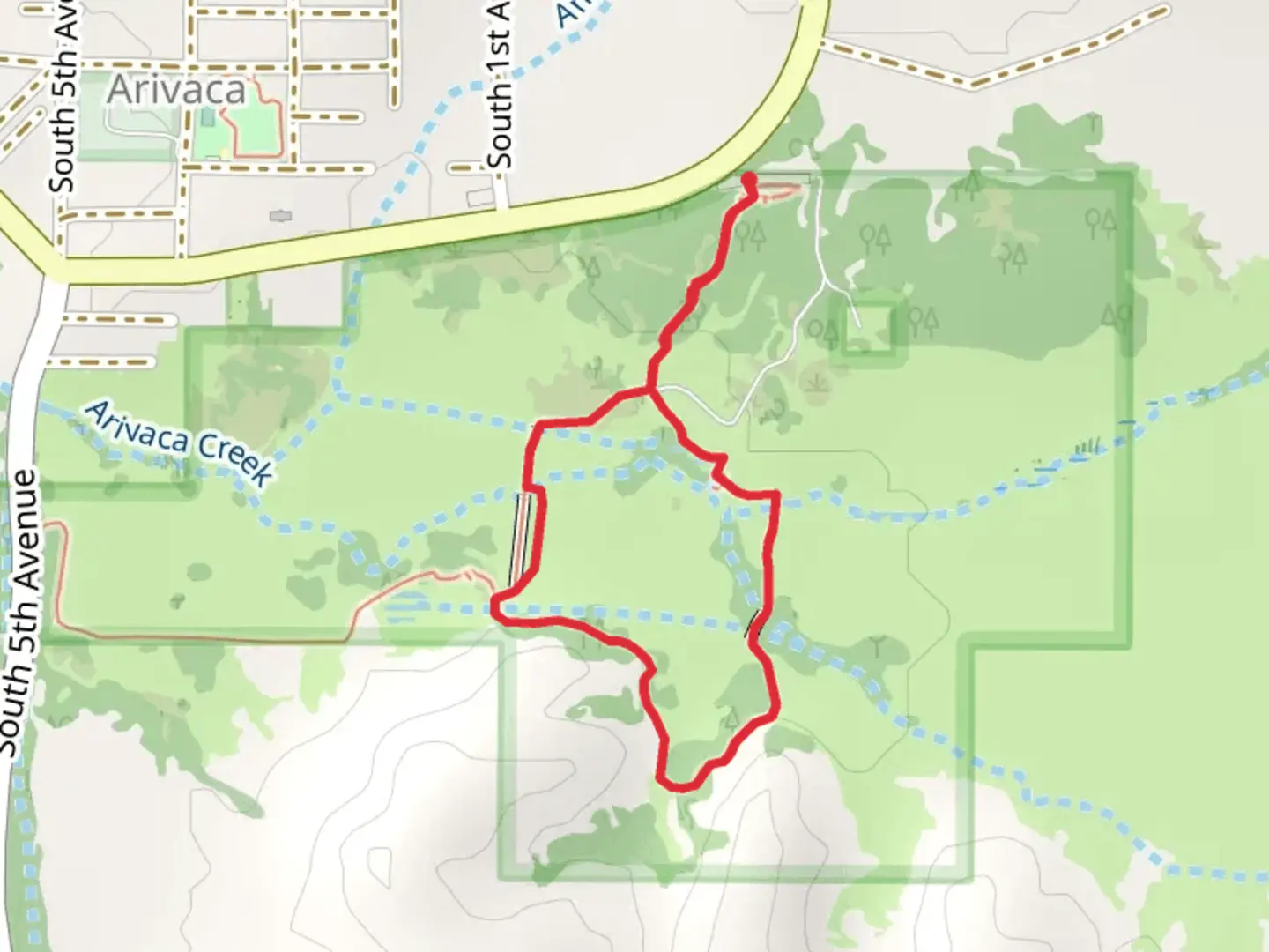 An image depicting the trail Cienega Loop Trail and its surrounding area.