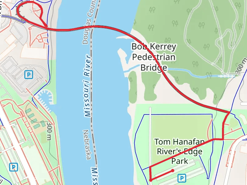 Bob Kerrey Pedestrian Bridge Walk