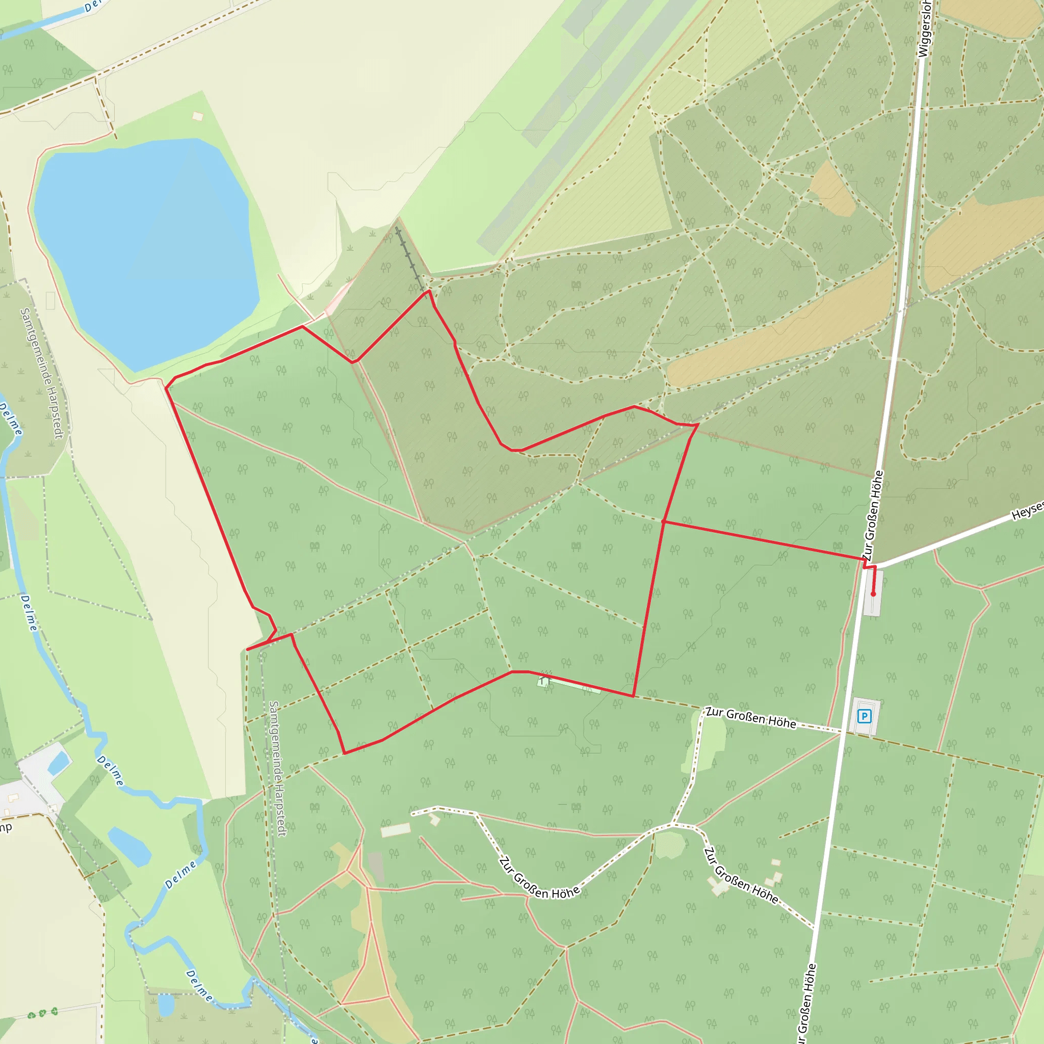 Große Höhe Loop mobile static map