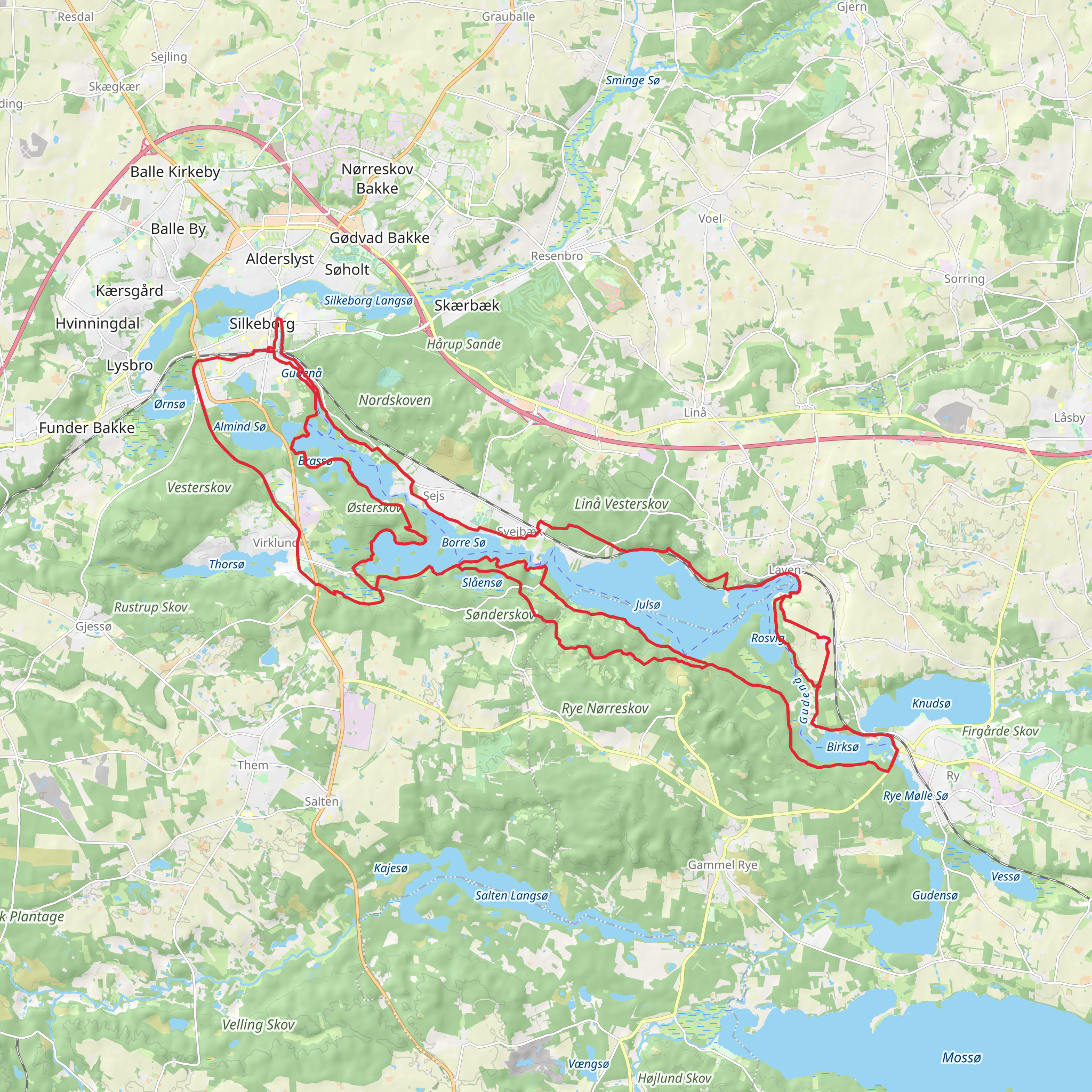 Julsø Loop mobile static map