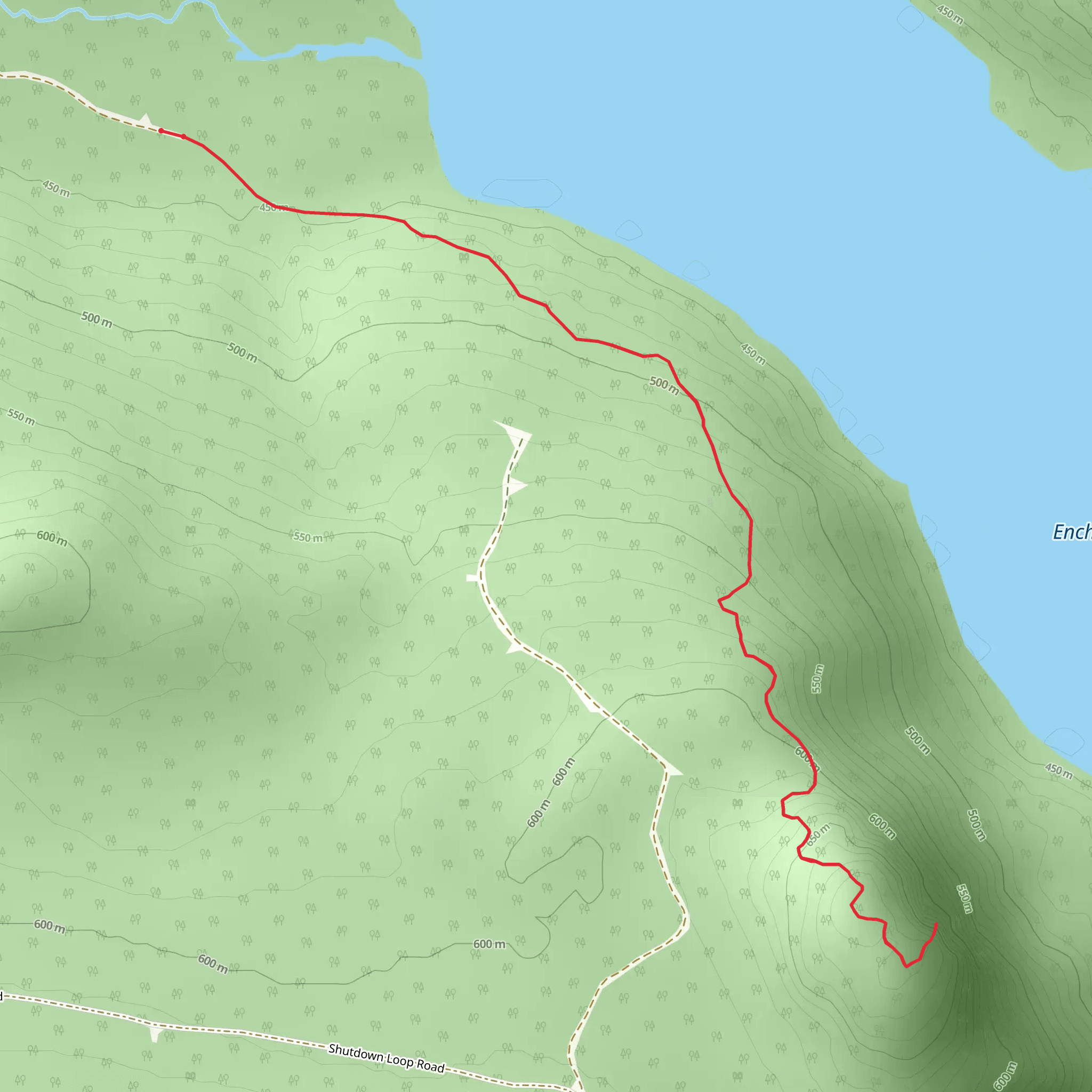Enchanted Pond Trail mobile static map