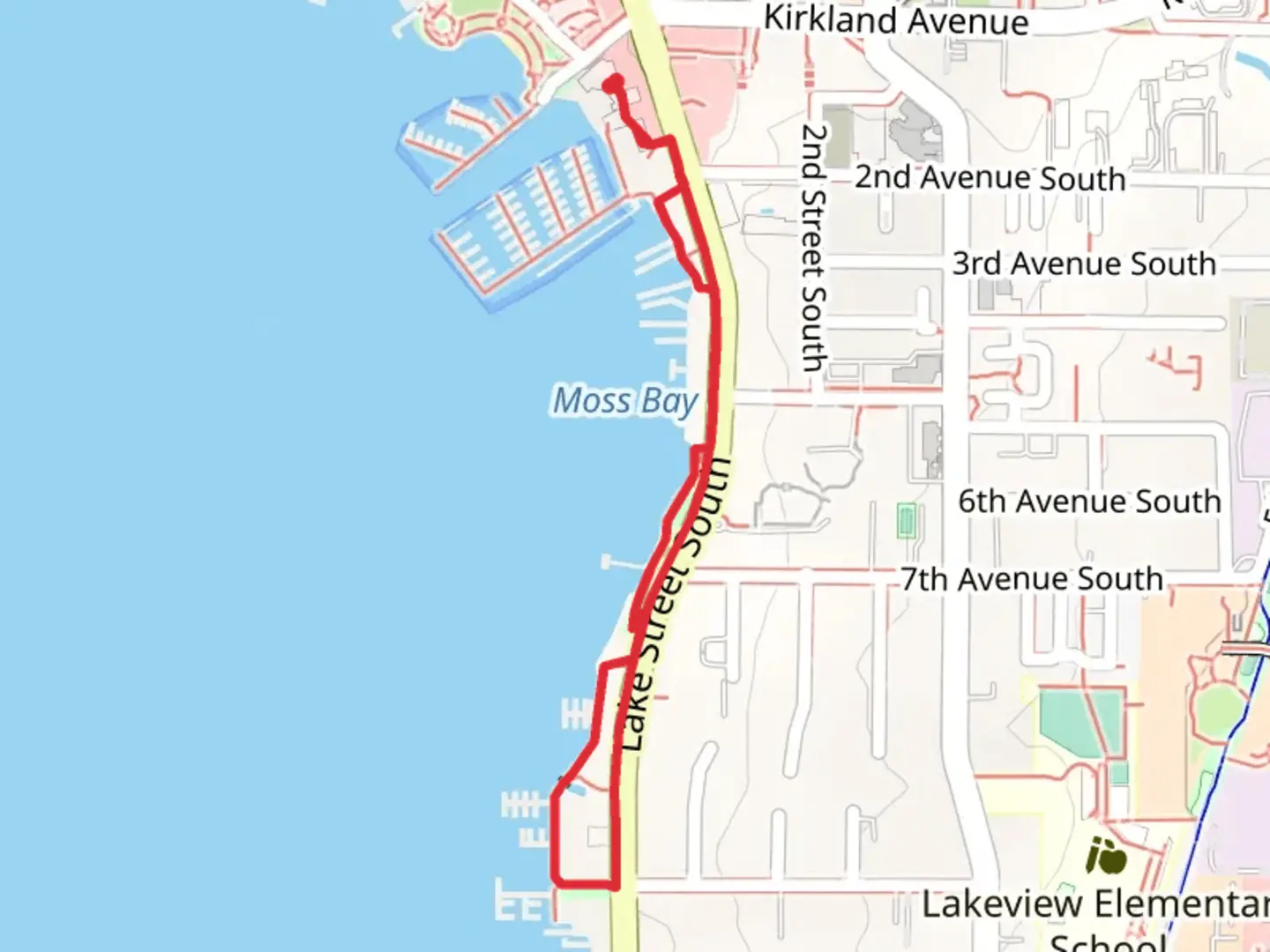 An image depicting the trail Settler's Landing and its surrounding area.