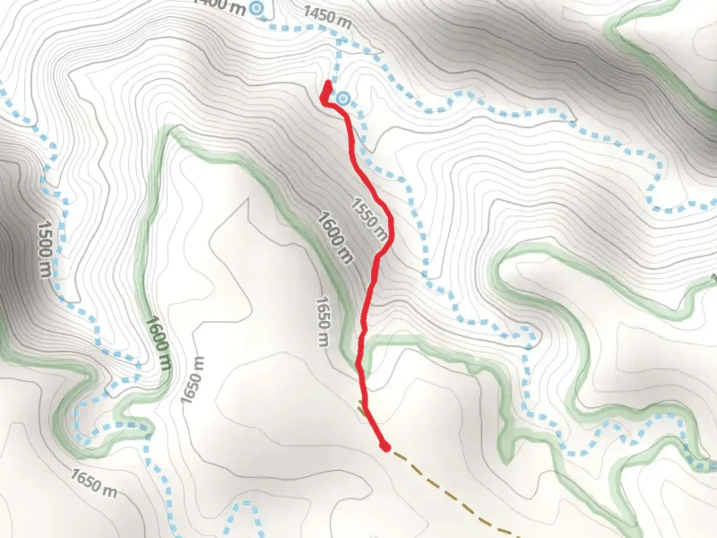 An image depicting the trail Little Spring Trail and its surrounding area.