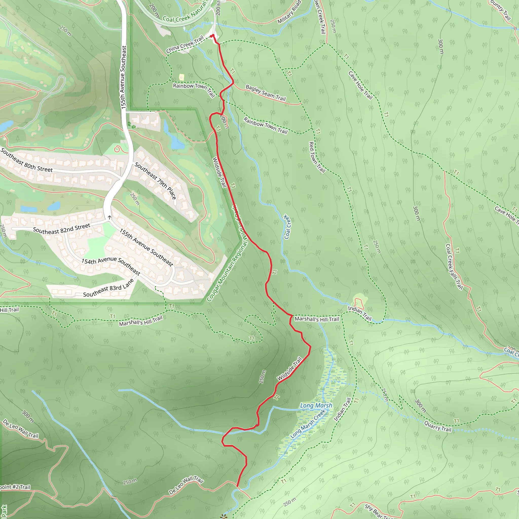 Wildside Trail mobile static map