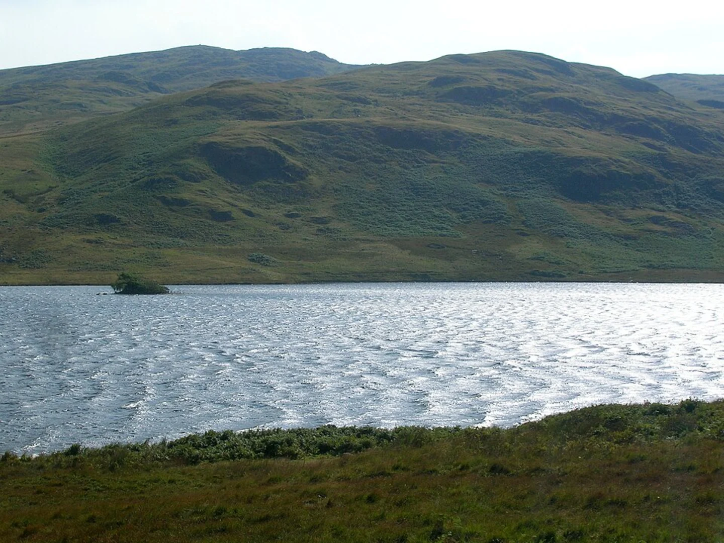 An image depicting the trail Devoke Water Loop and its surrounding area.