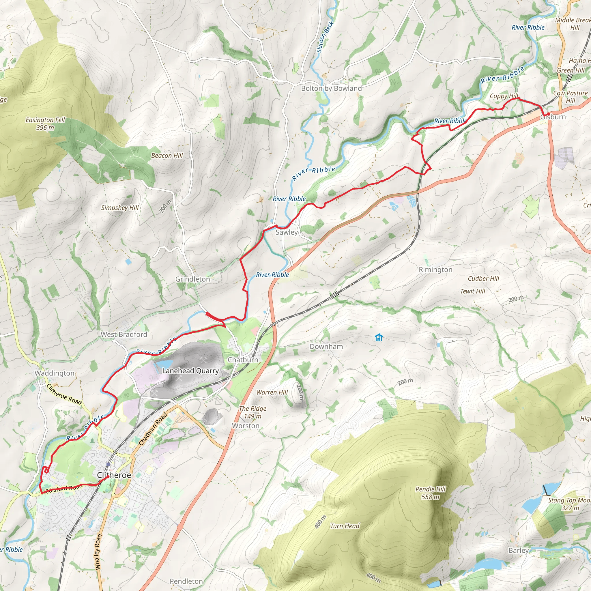 Clitheroe to Gisburn Walk | Lancashire | England