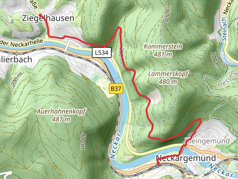 Neckargemünd to Ziegelhausen Walk