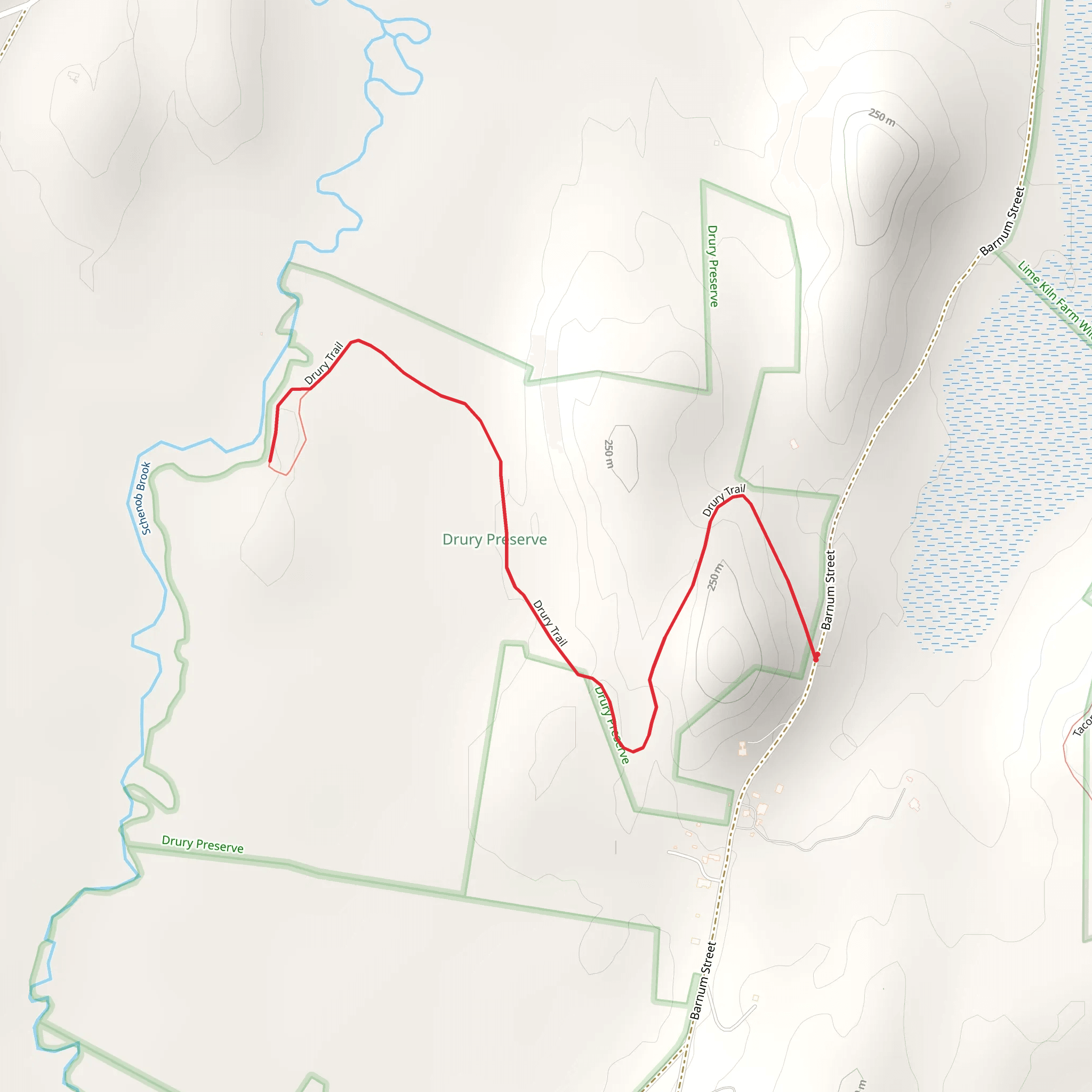 Drury Trail mobile static map