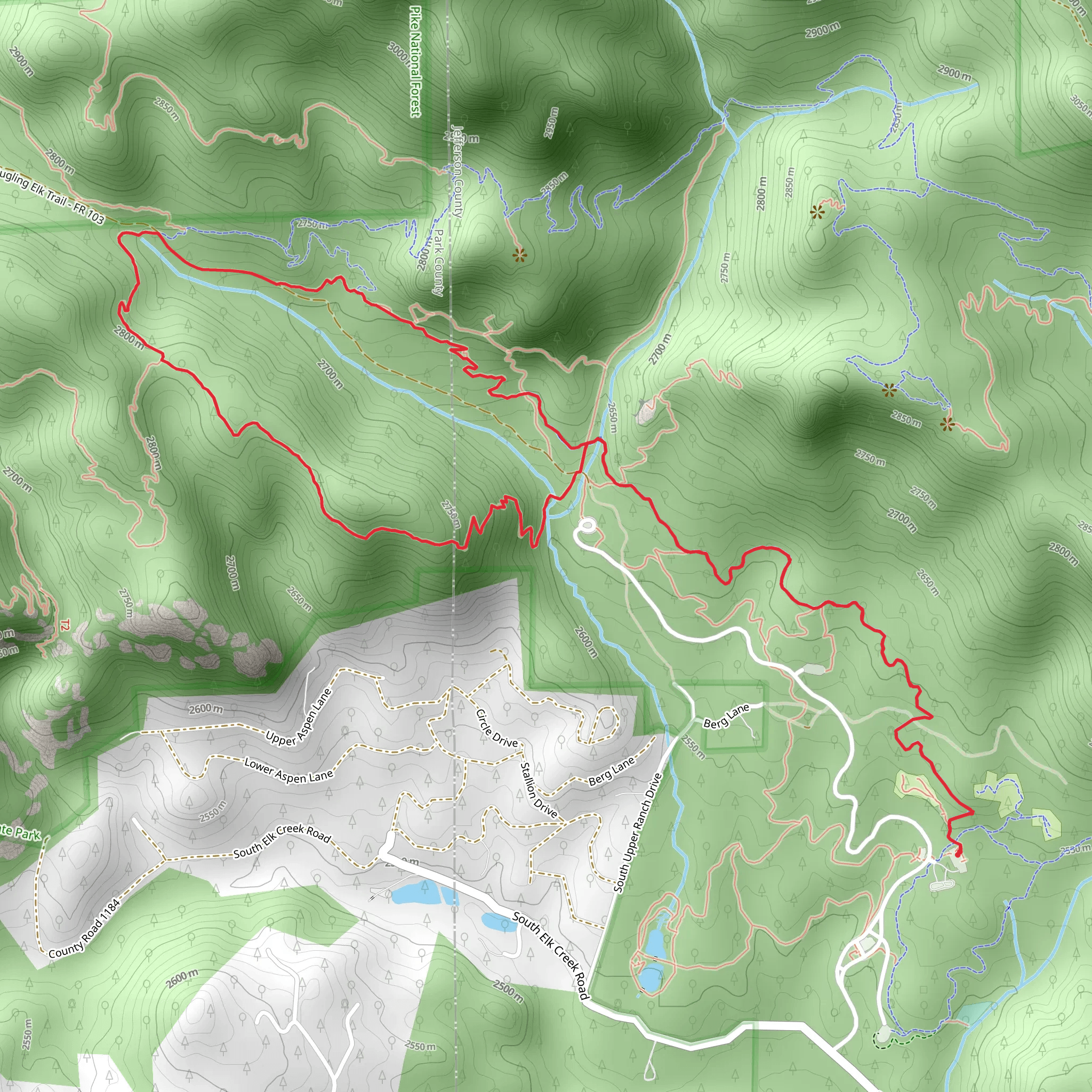 Scout Line Loop Trail mobile static map
